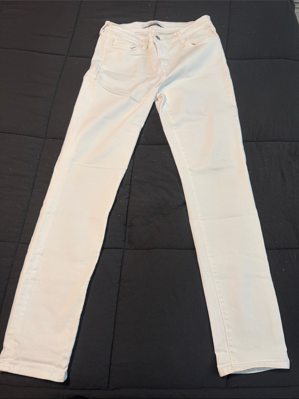 J Brand White Skinny Jeans